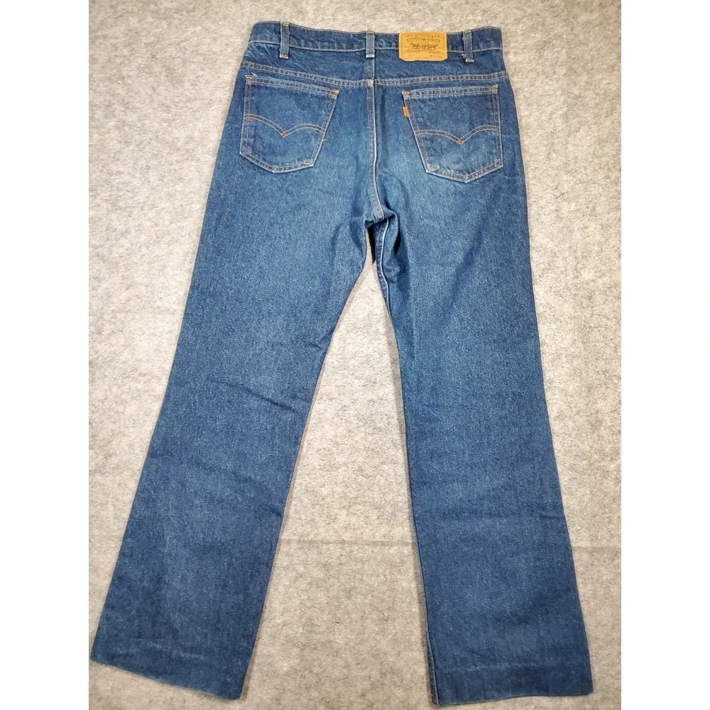 Vintage Levi's Orange Tab 517 Bootcut Jeans (Fits 33x29) 80s Workwear Hemmed